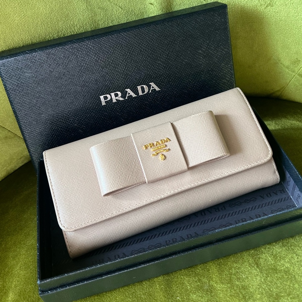 Prada Bow Wallet & Box